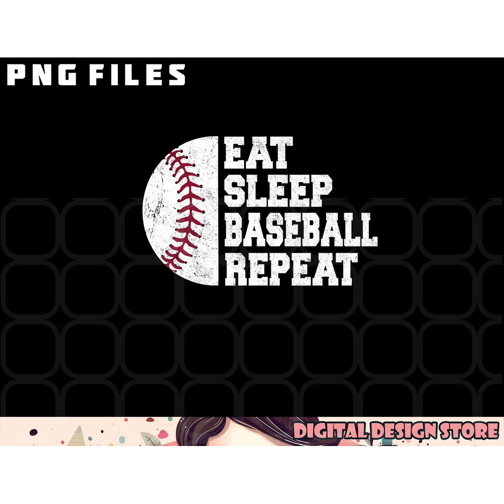 Eat Sleep Baseball Repeat Baseball Player Funny Baseball png, digital download copy.jpg