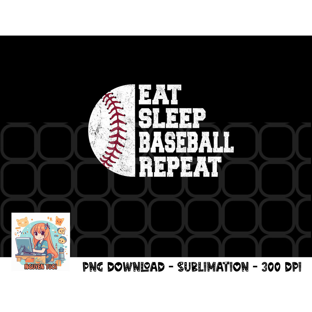 Eat Sleep Baseball Repeat Baseball Player Funny Baseball png, digital download copy.jpg