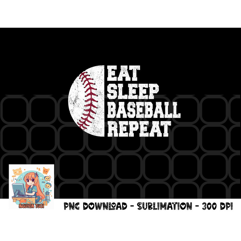 Eat Sleep Baseball Repeat Baseball Player Funny Baseball png, digital download copy.jpg