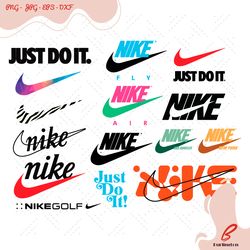 nike logos svg bundle, trending svg, nike svg, nik