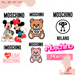 moschino logos svg bundle, trending svg, moschino