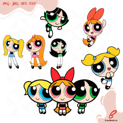 powerpuff girls svg bundle, trending svg, superher
