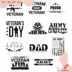 army veteran bundle svg, trending svg, army svg, m