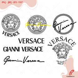 versace logo svg bundle, trending svg, versace svg