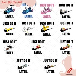 nike just do it later svg bundle, trending svg, ju