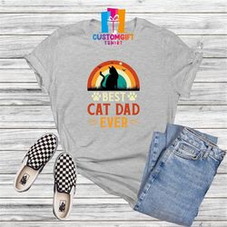 best cat dad ever t-shirt, fathers day, cat lover shirt, cool dad shirt, cat owner gift, daddy shirt, husband gift, paw