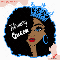 february black queen birthday svg, birthday svg, ap