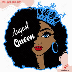 august black queen birthday svg, birthday svg, augu