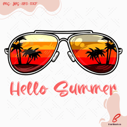 hello summer sunglasses svg, trending svg, hello su