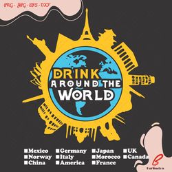 drink around the world svg, trending svg, drinking