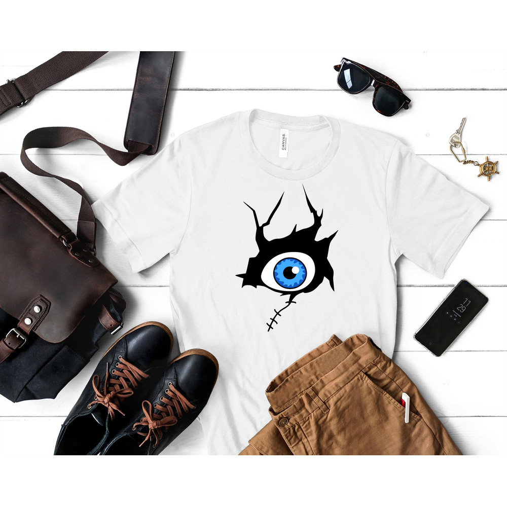 Bride of Chucky Eye Classic T-Shirt 124_White_White.jpg