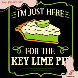 im just here for the key lime pie svg, trending sv