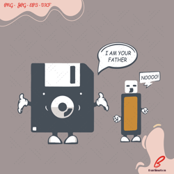 usb floppy disk i am your father svg, fathers day
