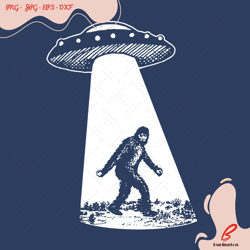 bigfoot ufo abduction svg, trending svg, bigfoot s