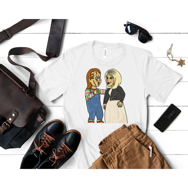 Bride of Chucky Art Classic T-Shirt 93_White_White.jpg
