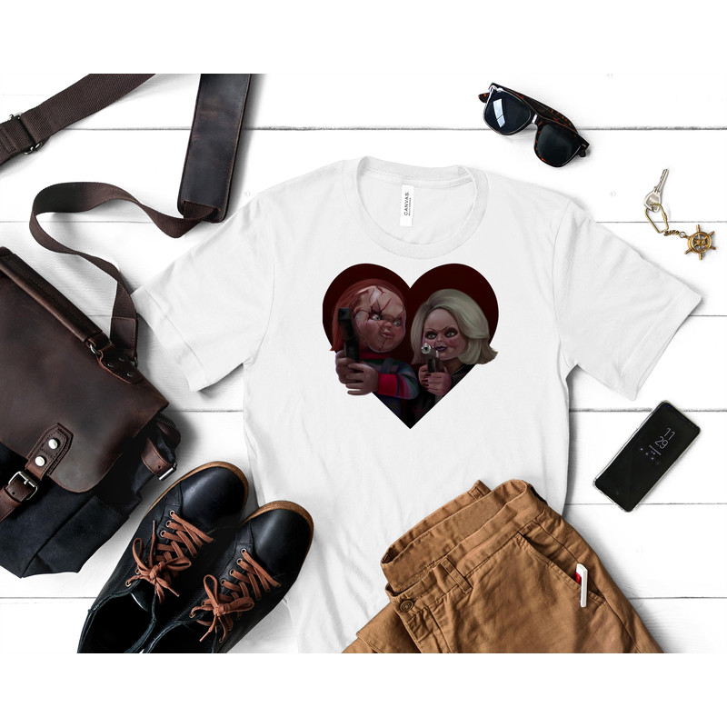 Bride of Chucky Art Classic T-Shirt 102_White_White.jpg