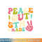 Peace Out 5th Grade Groovy Graduation Last Day of School png, digital download copy.jpg