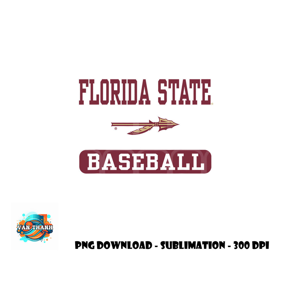 Florida State Seminoles Baseball Logo Officially Licensed png, digital download copy.jpg
