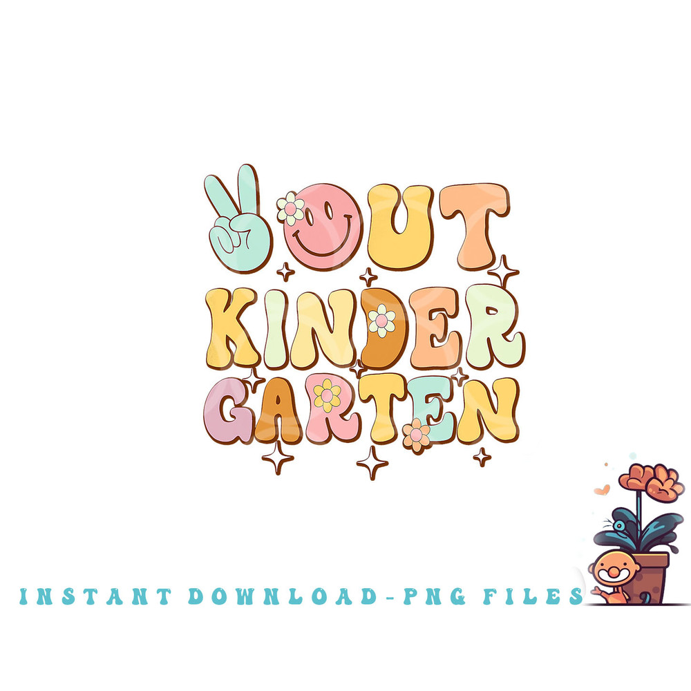 Peace Out Kindergarten Graduation Kid Boy Girl Class Of 2023 png, digital download copy.jpg