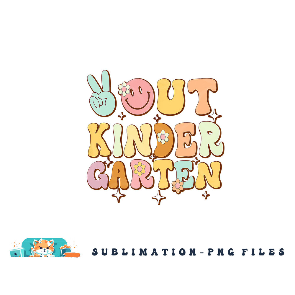 Peace Out Kindergarten Graduation Kid Boy Girl Class Of 2023 png, digital download copy.jpg
