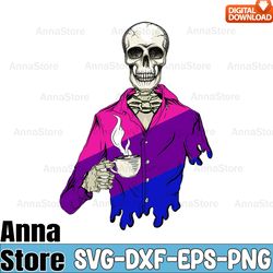 skeleton drinking coffee lgbt q svg,lgbt svg bundle,lesbian svg , gay svg, bisexual svg, transgender svg, queer svg,ques
