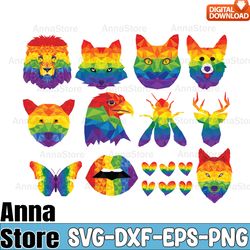 geometric lgbt svg bundle,lgbt svg bundle,lesbian svg , gay svg, bisexual svg, transgender svg, queer svg,questioning sv