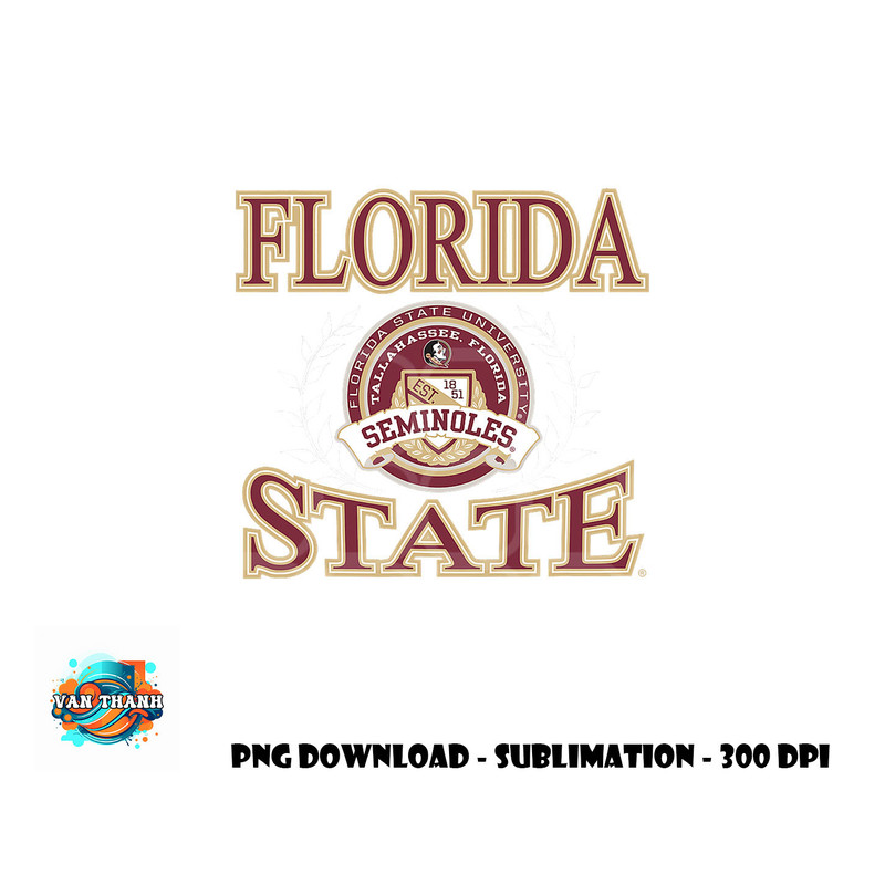 Florida State Seminoles Laurels Logo Officially Licensed png, digital download copy.jpg