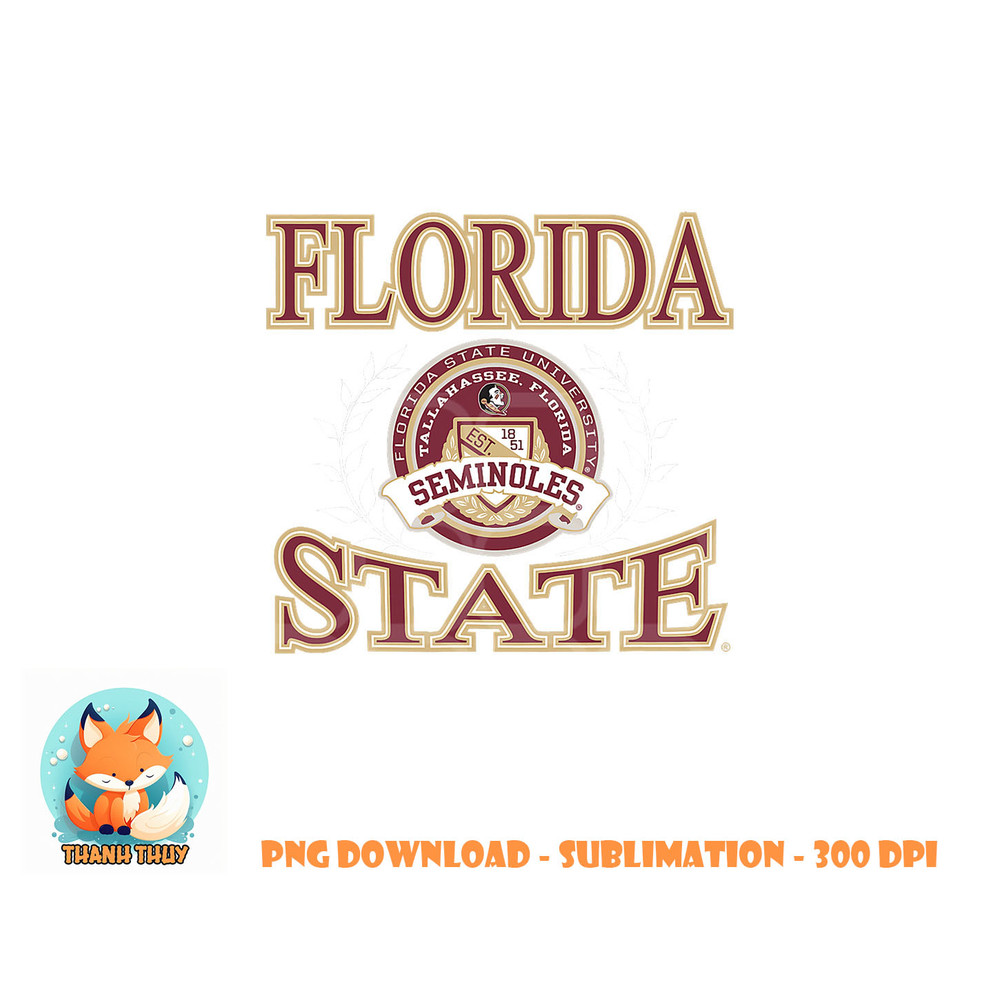 Florida State Seminoles Laurels Logo Officially Licensed png, digital download copy.jpg