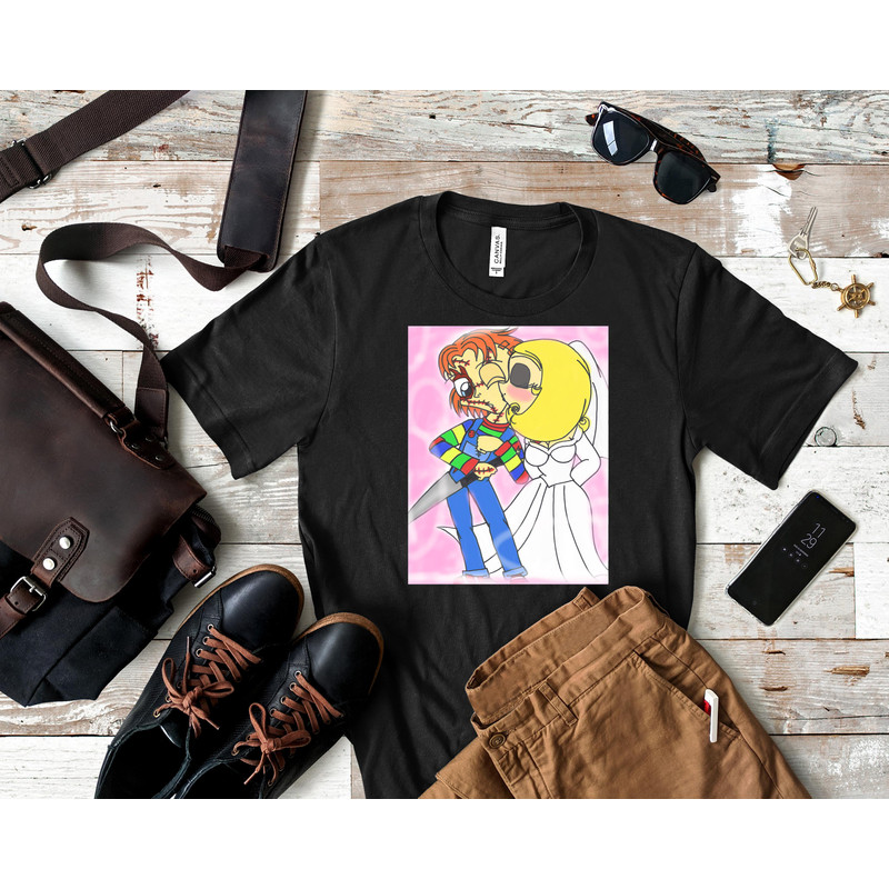 Chibi Chucky and Tiffany Classic T-Shirt 76_Shirt_Black.jpg