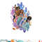 Disney The Little Mermaid Ariel & Sisters Group Shot png, digital download copy.jpg