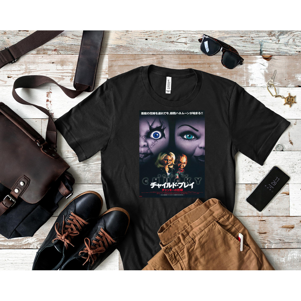 Childs play 4 bride of chucky doll tiffany horror japan poster Classic T-Shirt 51_Shirt_Black.jpg