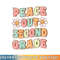 Peace Out Second Grade Cute Groovy Last Day of 2nd Grade png, digital download copy.jpg