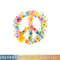 Peace Sign World Love Flowers Hippie Groovy Vibes Colorful png, digital download copy.jpg