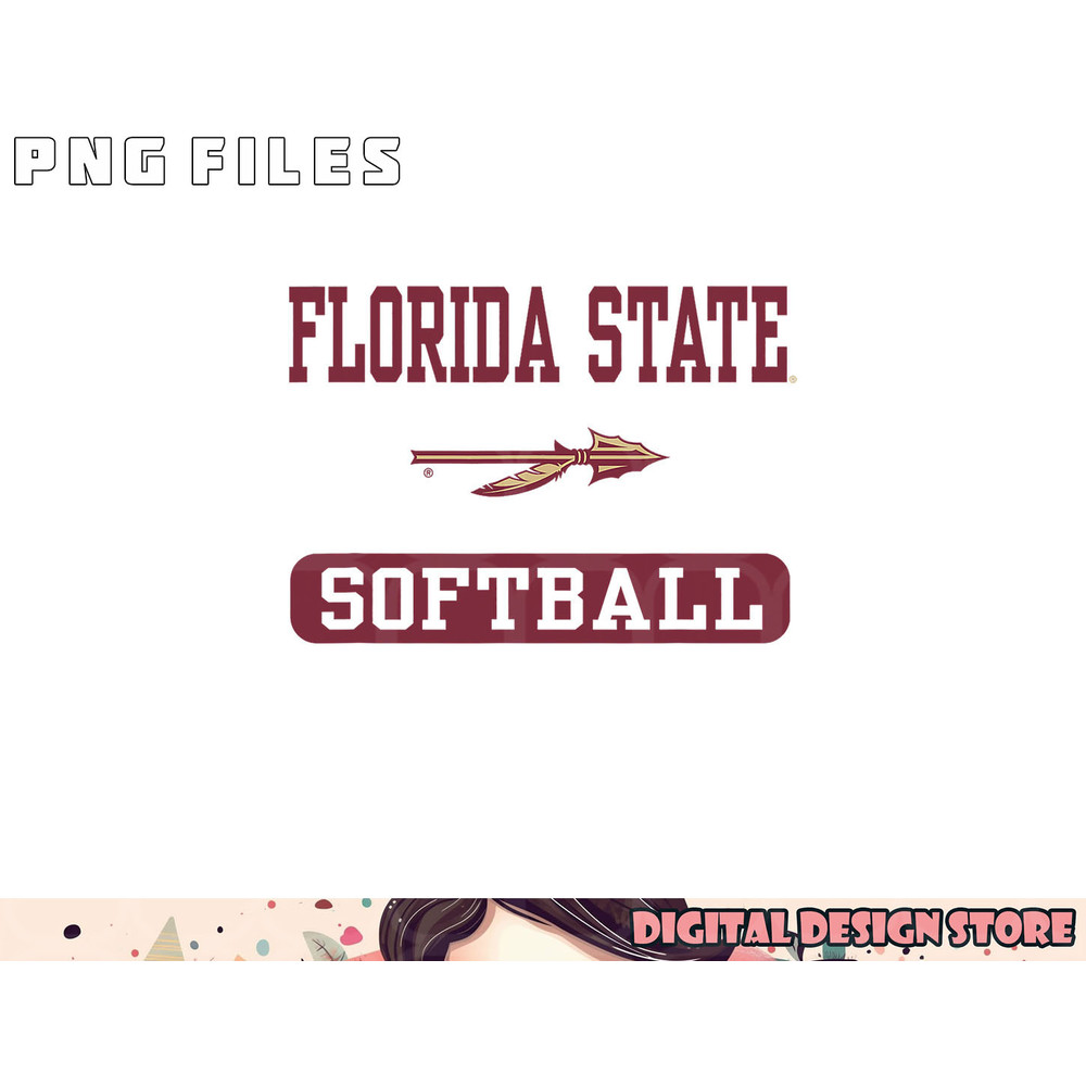 Florida State Seminoles Softball Logo Officially Licensed png, digital download copy.jpg