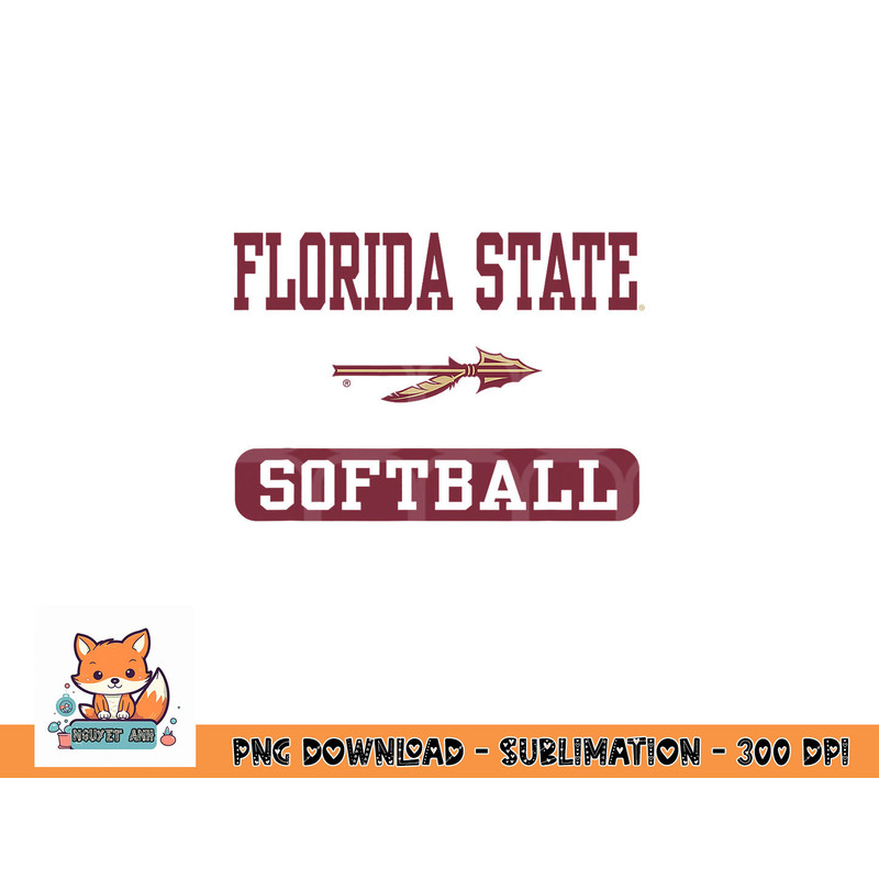 Florida State Seminoles Softball Logo Officially Licensed png, digital download copy.jpg