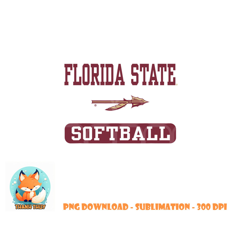 Florida State Seminoles Softball Logo Officially Licensed png, digital download copy.jpg