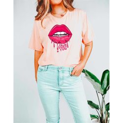 valentine lips shirt, lips shirt, love lips shirt, valentine's day shirt, valentine shirt, valentines day gift, gift for