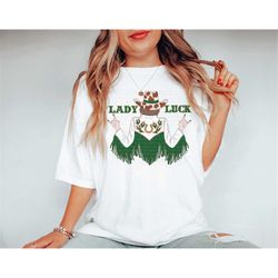 lady luck st patricks day shirt, st patricks day tshirt, st patricks day shirt for women, vintage western shirt