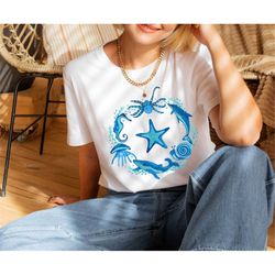sea animals shirt, undersea animals, ocean animals shirt, floral sea animals, funny animal shirt, dolphin shirt, sea wor