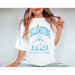 comfort colors yellowstone shirt, vintage western shirt, yellowstone park tee, yellowstone national park shirt