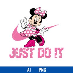 Minnie Nike Just Do It Nike Png, Minnie Png, Disney Nike Png, Fashion Brand Png, Ai Digital File