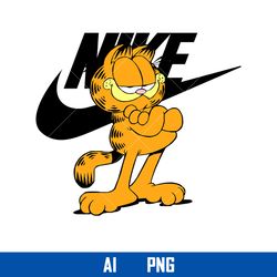 garfield nike png, nike logo png, garfield png, ai digital file
