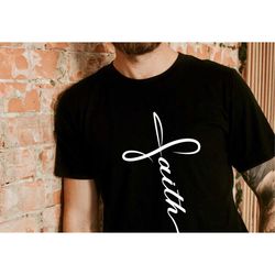 faith shirt, vertical cross shirt, christian gift, faith gift, christian shirts, religious clothing, jesus shirt, church