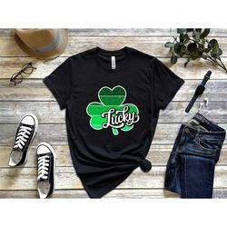 lucky shirt, lucky shamrock shirt, unisex st patty's shirt, womens st patricks day shirt, lucky clover shirt, lucky wome