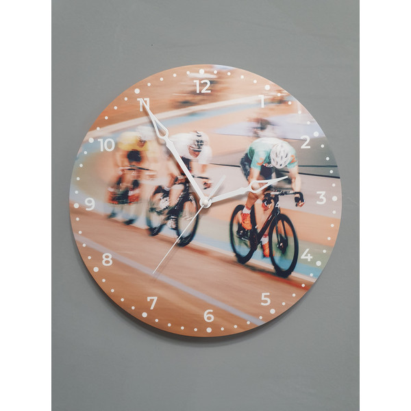 Track cycling clock for wall decor, Track cyclist gifts