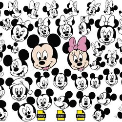 mickey head svg, disney mouse ears svg, minnie silhouette svg