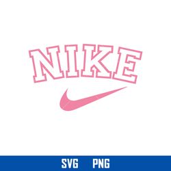 nike pink logo svg, nike svg, fashion brand logo svg, png digital file