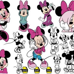 disney mouse fashion svg, minnie fashion svg for cricut