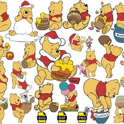 winnie the pooh svg,  pooh svg for cricut