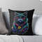 Cat, wearing sunglass, hip hop. Throw Pillow.jpg